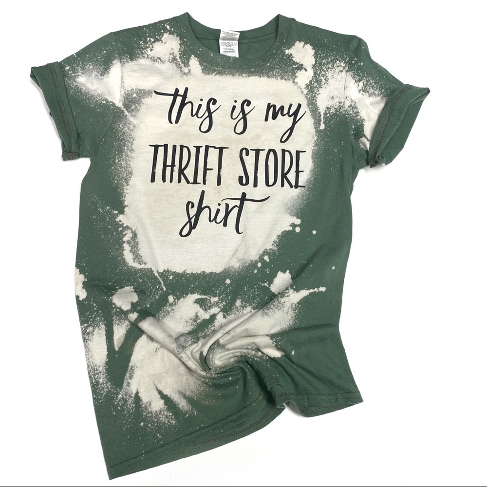 Thrift Store Shirt Custom Made Size Small